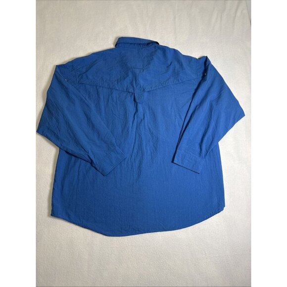 Remington Shirt Mens XXL 2XL Blue Vented Back Roll Tab Outdoor - Picture 8 of 10
